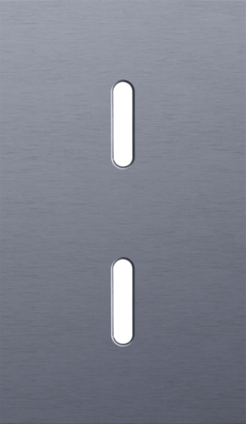 Tweevoudige afdekplaat, verticaal 60 mm centerafstand, voor