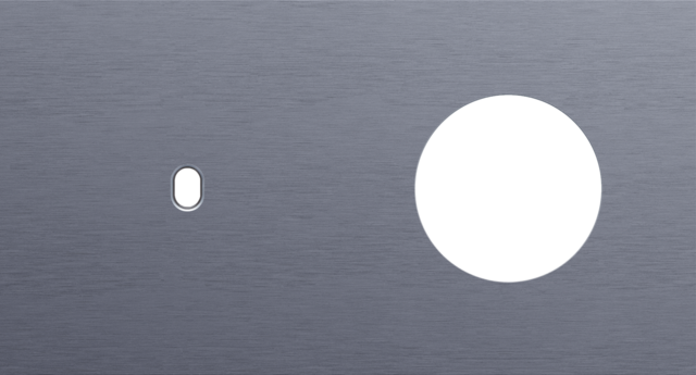 Tweevoudige afdekplaat, horizontaal 71 mm centerafstand, voo