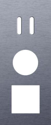 Drievoudige afdekplaat, verticaal 60 mm centerafstand, voor