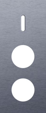 Drievoudige afdekplaat, verticaal 60 mm centerafstand, voor