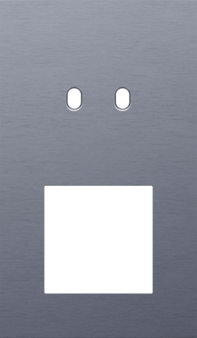 Tweevoudige afdekplaat, verticaal 60 mm centerafstand, voor