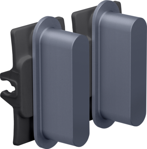 Niko Rocker set voor tweevoudige schakelfuncties, alu blue g