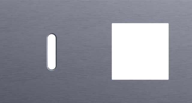 Tweevoudige afdekplaat, horizontaal 71 mm centerafstand,voor