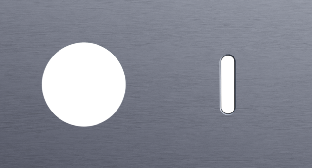 Tweevoudige afdekplaat, horizontaal 71 mm centerafstand, voo