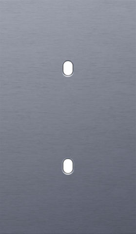 Tweevoudige afdekplaat, verticaal 60 mm centerafstand, voor