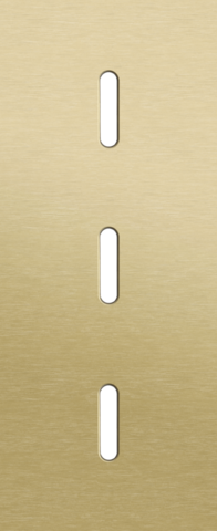 Drievoudige afdekplaat, verticaal 60 mm centerafstand, voor