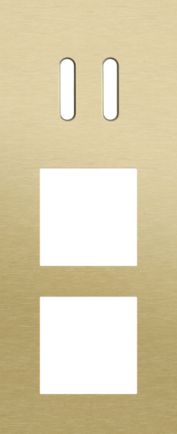 Drievoudige afdekplaat, verticaal 60 mm centerafstand, voor