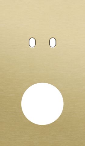 Tweevoudige afdekplaat, verticaal 60 mm centerafstand, voor