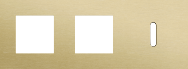 Drievoudige afdekplaat, horizontaal 71 mm centerafstand,voor