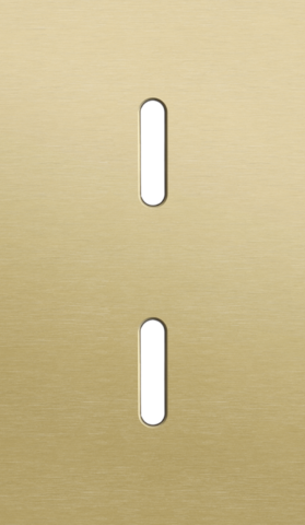 Tweevoudige afdekplaat, verticaal 60 mm centerafstand, voor