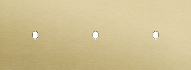 Drievoudige afdekplaat, horizontaal 71 mm centerafstand,voor