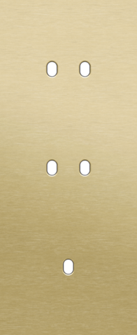 Drievoudige afdekplaat, verticaal 60 mm centerafstand, voor