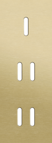 Drievoudige afdekplaat, verticaal 71 mm centerafstand, voor