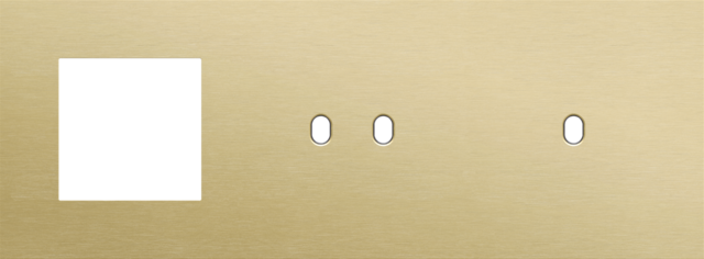 Drievoudige afdekplaat, horizontaal 71 mm centerafstand,voor