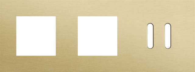 Drievoudige afdekplaat, horizontaal 71 mm centerafstand,voor