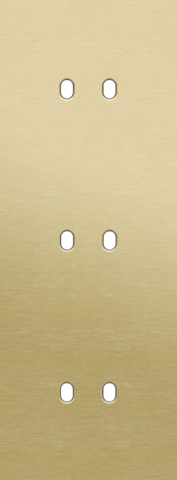 Drievoudige afdekplaat, verticaal 71 mm centerafstand, voor