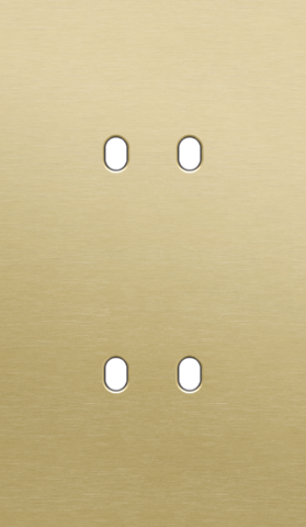 Tweevoudige afdekplaat, verticaal 60 mm centerafstand, voor