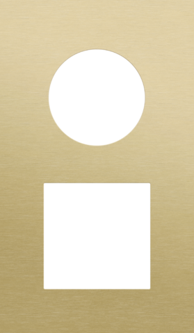 Tweevoudige afdekplaat, verticaal 60 mm centerafstand, voor