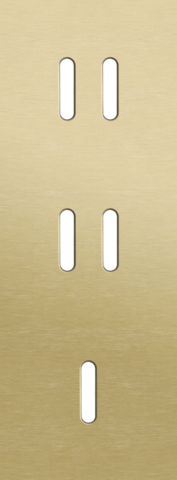 Drievoudige afdekplaat, verticaal 71 mm centerafstand, voor