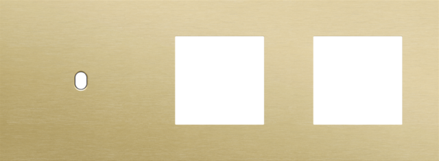 Drievoudige afdekplaat, horizontaal 71 mm centerafstand,voor