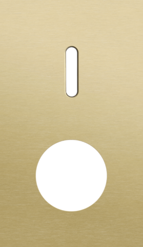 Tweevoudige afdekplaat, verticaal 60 mm centerafstand, voor