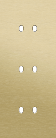 Drievoudige afdekplaat, verticaal 60 mm centerafstand, voor