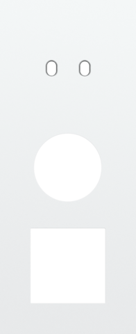 Drievoudige afdekplaat, verticaal 60 mm centerafstand, voor