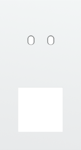 Tweevoudige afdekplaat, verticaal 71 mm centerafstand, voor