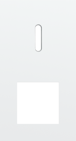 Tweevoudige afdekplaat, verticaal 71 mm centerafstand, voor