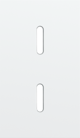 Tweevoudige afdekplaat, verticaal 60 mm centerafstand, voor