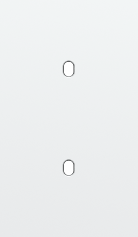 Tweevoudige afdekplaat, verticaal 60 mm centerafstand, voor