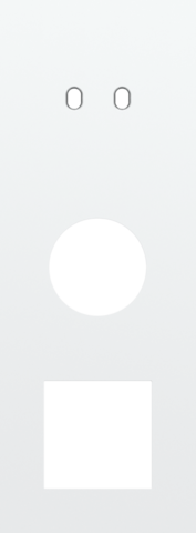 Drievoudige afdekplaat, verticaal 71 mm centerafstand, voor