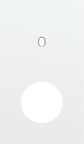 Tweevoudige afdekplaat, verticaal 60 mm centerafstand, voor