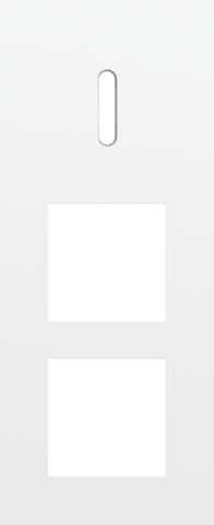 Drievoudige afdekplaat, verticaal 60 mm centerafstand, voor