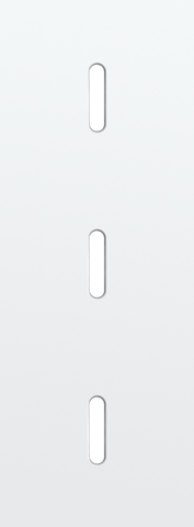 Drievoudige afdekplaat, verticaal 71 mm centerafstand, voor