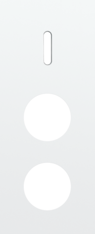 Drievoudige afdekplaat, verticaal 60 mm centerafstand, voor