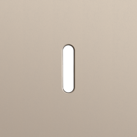 Enkelvoudige afdekplaat, voor enkelvoudige schakelfuncties,