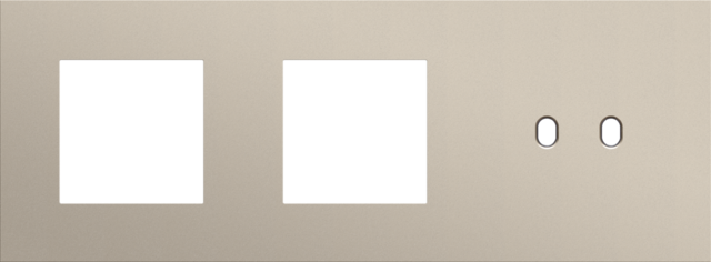 Drievoudige afdekplaat, horizontaal 71 mm centerafstand,voor