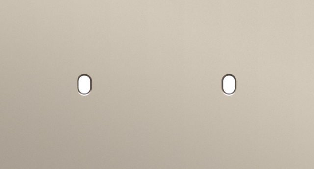 Tweevoudige afdekplaat, horizontaal 71 mm centerafstand, voo