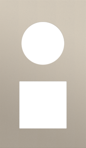 Tweevoudige afdekplaat, verticaal 60 mm centerafstand, voor