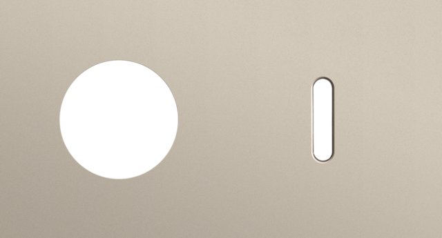 Tweevoudige afdekplaat, horizontaal 71 mm centerafstand, voo