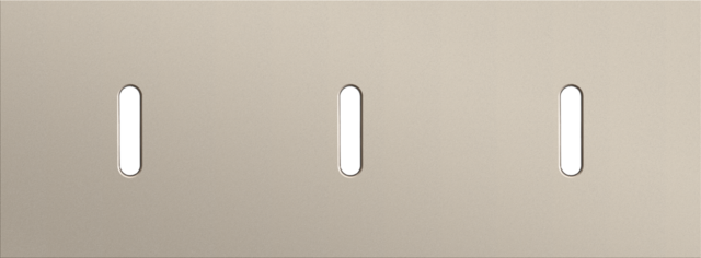 Drievoudige afdekplaat, horizontaal 71 mm centerafstand,voor