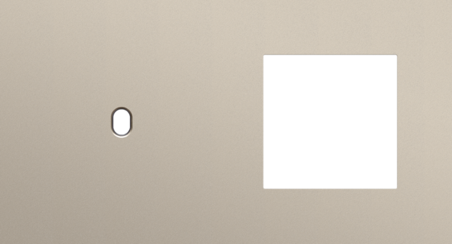 Tweevoudige afdekplaat, horizontaal 71 mm centerafstand,voor