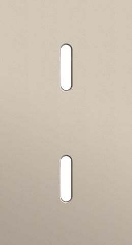 Tweevoudige afdekplaat, verticaal 71 mm centerafstand, voor