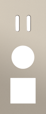 Drievoudige afdekplaat, verticaal 60 mm centerafstand, voor