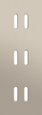 Drievoudige afdekplaat, verticaal 71 mm centerafstand, voor