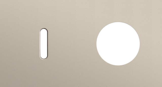 Tweevoudige afdekplaat, horizontaal 71 mm centerafstand, voo