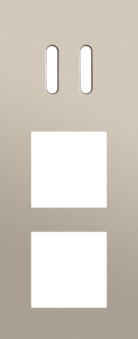 Drievoudige afdekplaat, verticaal 60 mm centerafstand, voor