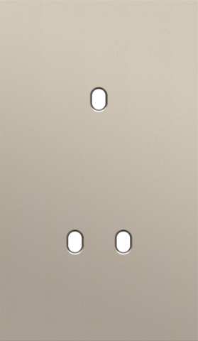 Tweevoudige afdekplaat, verticaal 60 mm centerafstand, voor