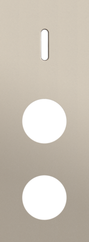 Drievoudige afdekplaat, verticaal 71 mm centerafstand, voor